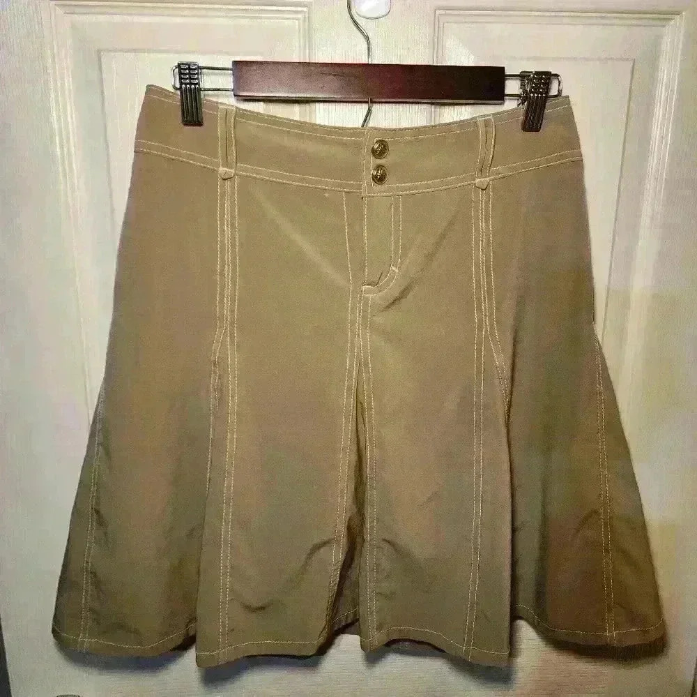 Athleta Whatever A Line Skort Style #683764 Stretch Active Light Brown Golf